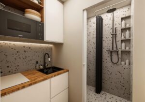 Petite salle de bain design